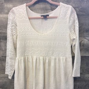 A Pea in the Pod Lace Maternity Top